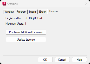 AutoHook License Update Dialog